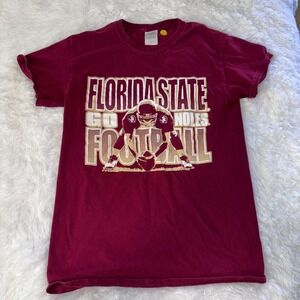 Florida State Seminoles‎ Football T Shirt Gildan Heavy Cotton Maroon Graphic
